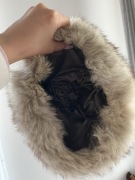 Czapka z prawdziwego futra vintage