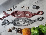 Kwietnik wiszący # 17 Mira (h 85/65 cm) zapleciony