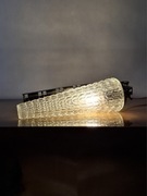 Kinkiet stożek lampa elegancja vintage lata 60 szkło