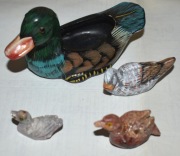 Ceramiczne stado kaczek figurki zestaw kaczek 