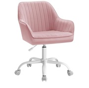 SONGMICS krzesło biurowe, krzesło obrotowe z aksamitną tapicerka