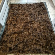 Duża narzuta z futro skóry 210x162  idealny stan +kurtka skórzana