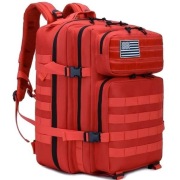 Plecak turystyczny 50 L. Kolor czerwony.