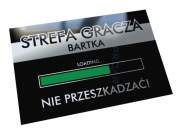 Prezent dla gracza GAMINGOWA metalowa tabliczka GAME ZONE strefa gry