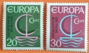 Niemcy DB znaczki 1966 # 519-520** Europa