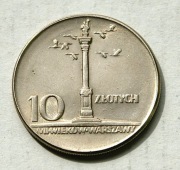 10 zł 1965 Kolumna Zygmunta (2)   Stan !! 