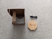 Ładowarka dotykowa indukcyjna bambusowa bezprzewodowa V0330