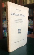 "Zasady Etyki" Pierwszy polski przekład "Pryncypiów" Moore'a: Warszawa 1919