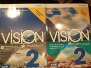 Vision 2, Student's Book i Workbook zestaw podręczników do nauki angielskie