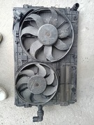 Wentylatory z chłodnicą wody vw jetta/golf mk6 1.6 tdi 