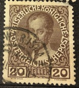 Austria, wizerunek cesarza Franciszka Józefa I, 20 Hellerów