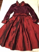 Sukienka bordowa rozm 116, stan bdb