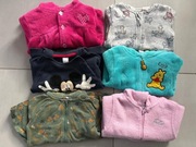 Zestaw bluz i polarów dziewczęcych – rozmiar 80–86 | 6 szt.