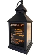 Spersonalizowany lampion, znicz grawer pamiątkowy dla Żony 