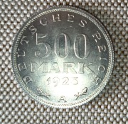 Niemcy Republika Weimarska Marka 1919 - 1925 500 marek 1923 A
