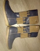 Kornecki: nowe ocieplane kozaki szaro-beżowe 25