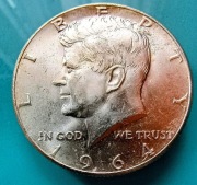 Moneta srebrna USA  0,5$ - Kennedy .