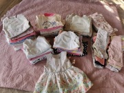 Paka ubrań dla dziewczynki 56-62 117szt. 