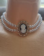 Naszyjnik damski choker perełki