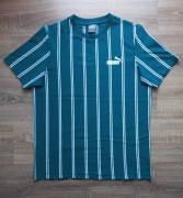 PUMA T-Shirt Koszulka męska Zielona Paski rozmiar M / NOWA BEZ METKI 