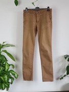 spodnie Massimo Dutti jasny brąz karmel Rozmiar 40 slim fit