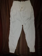 SPODNIE NEXT LETNIE TYPU DRES BIALE (100 % BAWELNY) ROZMIAR 36(  8 UK)