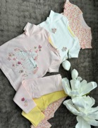 6 elementowy zestaw bawełniany , na żywo cudo Nutmeg 3/4 lata 98/104 