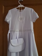 Alba komunijna dziewczynka rozmiar 146+bolerko+torebka + gratis!!!