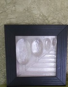 Topole- Płaskorzeżba z lat 60-tych- szkło artystyczne z ubiegłego wieku