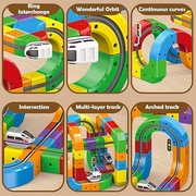 Zestaw Elektrycznej Kolejki, Cubix 3D 123 sztuki