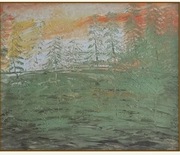 Oryginalny obraz akrylowy "Nostalgic" z certyfikatem autentyczności i sygn.