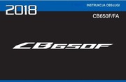 HONDA CB 650 F FA 2018r INSTRUKCJA OBSLUGI MOTOCYKLA j.POLSKI