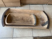 Stare drewniane koryto korytko dłubanka niecka 98x45x17 cm UNIKAT rękodzieł