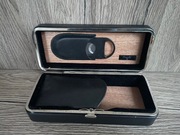Zestaw podróżny na cygara, humidor, etui - eko-skóra