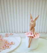 Króliczka duży zestaw z masy cukrowej topper 3D