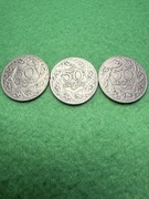 50 groszy z 1923 trzy sztuki