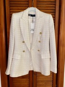 Marynarka ZARA kremowa 34 XS