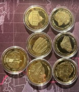 7 cudów architektury Zestaw monet