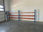 Regał magazynowy półkowy H200cm x 60cm trawers 190cm długość 410cm