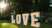 Duży Napis LOVE na wesele, ozdoba weselna 