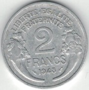 Francja Republika 2 franki francs 1948 nr 3