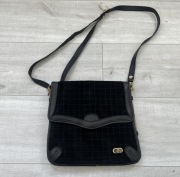 Torebka / torba damska z paskiem, listonoszka, czarna