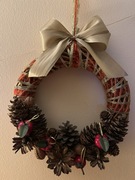 Wieniec bożonarodzeniowy rękodzieło
