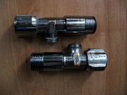 Zawory kątowe Schell 1/2 3/8 używane uszk. 2 szt.