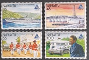 VANUATU** - Mi 703-706 - samochody, statki - 5 lat niepodległości