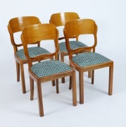 ART DECO, PIĘKNE CZEREŚNIOWE KRZESŁA PO RENOWACJI