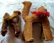 2-a wielbłądy wykonane ręcznie ze skóry egipt