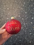 bombka szklana średnica 8cm z napisem dla Darii