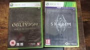 Skyrim Legendary i Oblivion goty edycje komplet xbox 360 bdb