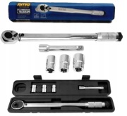 klucz dynamometryczny z nasadkami 17,19,21mm  28-210 Nm 5 elementów